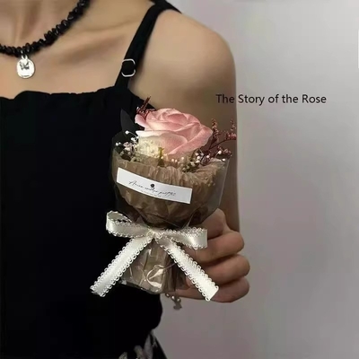 Ein guter Preis. Ins Stil Mini-Tasche Treffen kleiner Blumenstrauß von Rosen Simulation Blume Geburtstagsgeschenk Muttertag 520 Liebe Geschenk für den Tag der Menschen Online