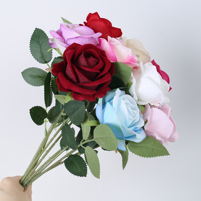 Ein guter Preis. Künstliche Rose, einköpfige kleine Perlenrose, Heimfoto-Studio-Fotografie-Requisiten, künstliche Blume, Valentinstag-Bestseller Online