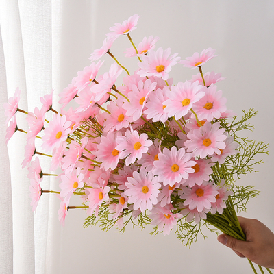 Kamille und Daisy Simulation Blumen Wohnzimmer Dekoration Heimdekoration Fotografie Requisiten Hochzeit Handgelenk Blumen Fälschungen Blumen
