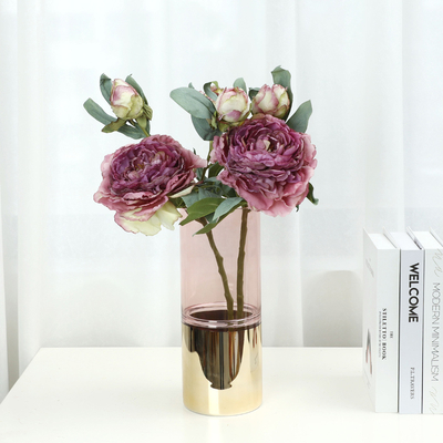 Ein guter Preis. Hochwertige 28-Schicht gebackene Kante Pfingstrose Blume Wohnzimmer Dekoration künstliche Blumen Ornamente Hochzeit künstliche Blume Großhandel Online