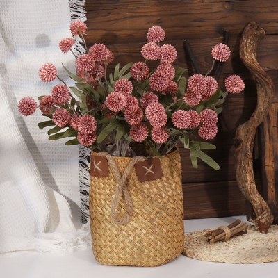 Ein guter Preis. Simulierter Rosenstrauß, Seidenblume, Kunststoffblume, Fälschblume, Einzweige Wohnzimmerdekoration, getrocknete Blume, Esstischdekoration, Hochzeitsrotblumenkunst Online
