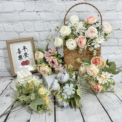 Ein guter Preis. Simulierte Blumenbündel Pfeifenblume Hersteller Direktverkauf Fälschung Blume Heimdekoration Handgefertigte Seidenblume Online