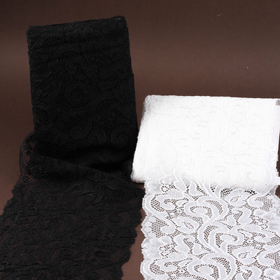Ein guter Preis. 17cm breite Spitzenfläche, vergrößerte Accessoire Dekoration, schwarz-weiß breites Gewebe, DIY Bouquet Verpackung, passend Online