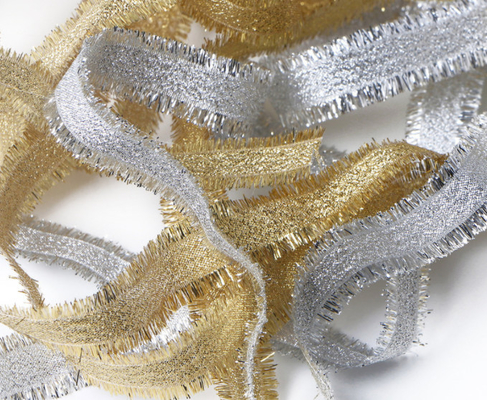 Meisida Gold und Silber Scallion Haarband Geschenk Blumenkuchen Backen Hochzeitsschmuck Gold und Silber Scallion Band