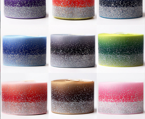 Ein guter Preis. Handgefertigtes dekoratives Regenbogenband mit Wärmeübertragungsgradient, pulverbeschichtetes Band, Größe 50 pro Rolle, Fabrikverkauf Online