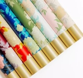 Ein guter Preis. Yuyin-Papier mit nationaler Farbe, Pfingstrose, Vintage-Blumenverpackungspapier Online