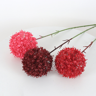 Ein guter Preis. Individuell angepasste Single-Scallion-Kugel Plastikblume Hochzeitssimulation Blume Hochzeitssaal Straßenführer Blumenarrangement Dekoration Fälschung Blume Online