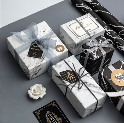 Ein guter Preis. Schwarzmarmorgestütztes Blütenverpackungspapier Verpackungsmaterial, Blumengeschäftsmaterial Blütenverpackungspapier Geschenkverpackungspapier Obstverpackungspapier Online