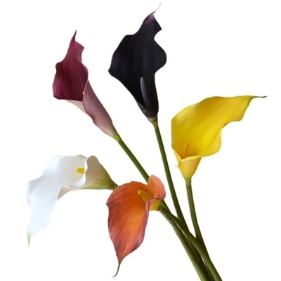 Grenzüberschreitender Großhandel mit großen Callalilien, EVA-Kunstblumen, künstlichen Blumen, Hochzeitssträußeln aus weichem Gummi und Wohnkultur