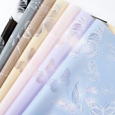 Ein guter Preis. Kreativer Valentinstag Schmetterlingstanz Druckwasserdichtes Blumenarrangement Blumenverpackungspapier Online