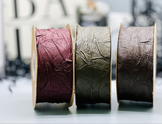 Herbst und Winter Maillard Seidenband Blumengeschenkkuchen DIY Handgefertigte Backverpackung Schokoladenband/Maßgeschneiderte Farbe