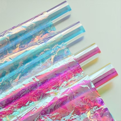 Ein guter Preis. Florist Verpackung Laser Transparentes Regenbogen Innenverkleidung Papier für Blütenblumen Film Verpackung Versandzeit 30-45 Tage Online
