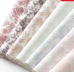 Florist Verpackung Bouquet Verpackungspapier 3D Baumwolle Schlüsselpapier Stern Fluss Rose Liebe Blumen Verpackungspapier
