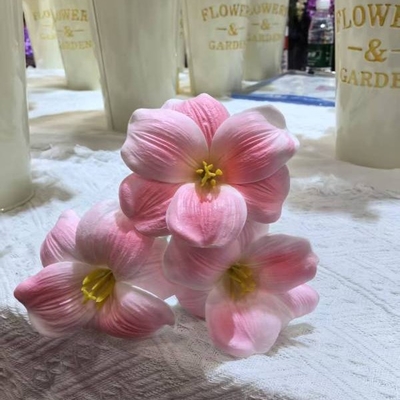Ein guter Preis. PU künstliche Tulpen Eröffnungslächeln Brownie künstliche Tulpen Hochzeitsstrauß Künstliche Tulpen Dekoration Online