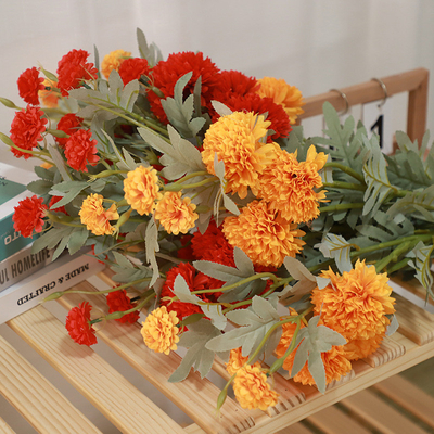 Ein guter Preis. Großhandel hochwertige Blumen, orientalische Chrysanthemen, Schwalbenkugel, Fotorequisiten, Seidenblumen, Hochzeitssaal, Hochzeitsdekoration, Blumenarrangement, glückliche Chrysanthemen Online