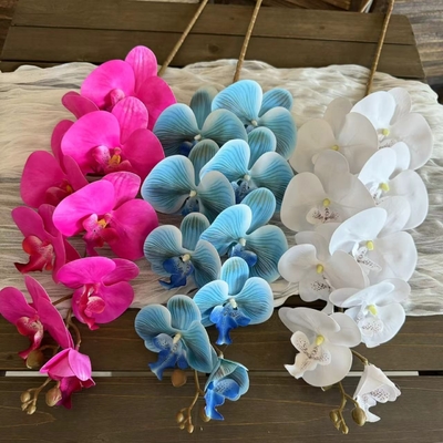 Ein guter Preis. Phalaenopsis künstliche Blumen mit einem High-End-Touch, künstliche Blumen für Hochzeits- und Wohnkultur, grenzüberschreitender Außenhandel Online
