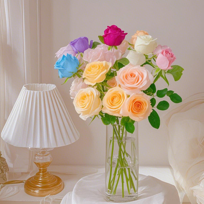 Ein guter Preis. Künstliche Rosenschmuck, Blumenwand, Wasserfallschmuckszene, Künstliche Blume, High-End-Bouquet im Großhandel Online