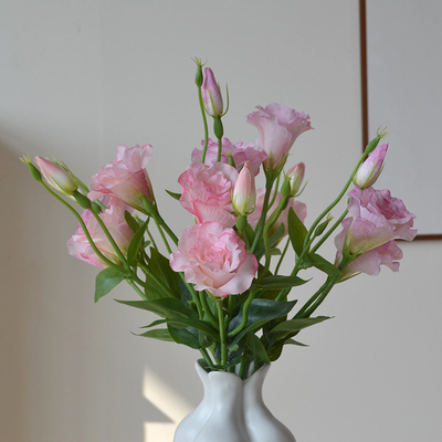 Ein guter Preis. Gemachte simulierte Fengling Delphinium-Langzweige simulierte Blumenkunst-Ornamente für leichte Luxus-Wohnzimmer und Esstischdekoration Online