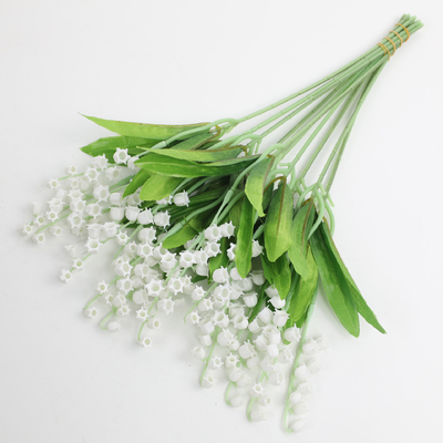 Simulierte grüne Pflanzen, Lilie des Tales, Hochzeitsstrauß, Wohnkultur, Blumenbedarf, weiße High-End-Dekoration, Hochzeitsdekoration