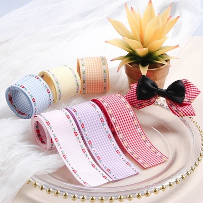 Ein guter Preis. Polyester Spitze Jacquard Stickband für DIY Bogen Haar Accessoires Kleidung Kragen Manschetten Hosen Rand Dekorationen Online