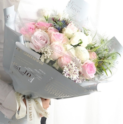 Ein guter Preis. Englisches Zellophanverdickungspapier mit 5,8 Fäden, volltransparentes Zellophan-Blumenverpackungspapier, Blumengeschäft Blumenkunstmaterialien Online