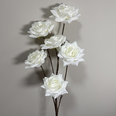 Ein guter Preis. Fake Flower Simulation Flower 6 Head Rose Bundle Home Wohnzimmer Dekoration Fotografie Requisiten Hochzeit Hochzeit Simulation Blumen Großhandel Online