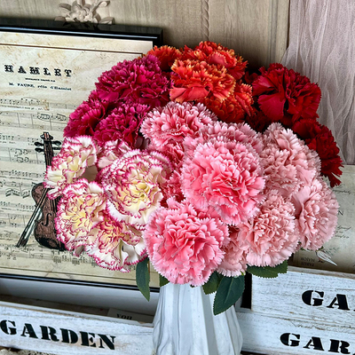 Ein guter Preis. Knarren künstliche künstliche Blumensträuße, künstliche Kunststoffblumen, hochwertige Wohnzimmerverzierungen, Hochzeitsblumenkunst Fertigwaren Online