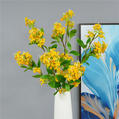Ein guter Preis. Tausend Meilen Duft Einzweig Goldene Osmanthus Simulierte Blume Hochwertige Lilac Blume Wohnzimmer Schreibtisch Seidenblumen Arrangement Dekoration Online