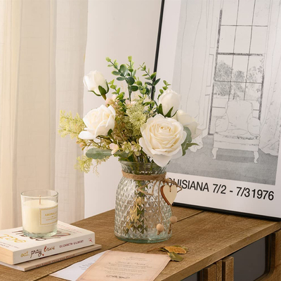Ein guter Preis. Amazon-Quelle künstliche Rosensträuße für Wohnzimmer und Heimdekoration, künstliche Rosen künstliche Blumen Online