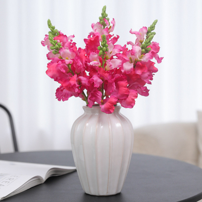 Ein guter Preis. Künstliche Schnapdrachen, rosa Drachenkopfblumen, künstliche Blumen, Hochzeitsrequisiten, dekorative Blumensträuße und dekorative Materialien, violette Seidenblumen Online