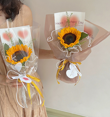 Ein guter Preis. Blaue 1cm Gitterreihe Band Blumenstrauß Krawatte Backen DIY Bogen Handgefertigtes Blumenverpackungsmaterial zum Backen Online