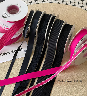 Ein guter Preis. Maßgeschneiderte Farben  Pinke Schleifenblumenstrauß Band Geschenk DIY Schleife Blumenladen Floristikmaterialien Online