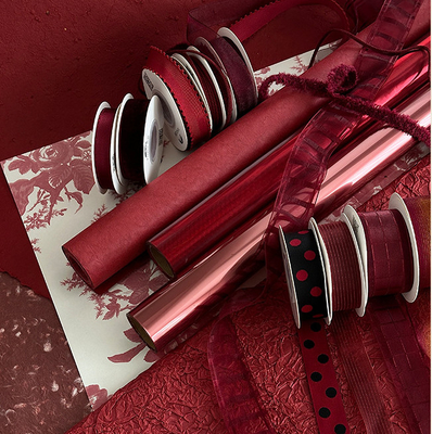Ein guter Preis. Herbst und Winter Retro Ankora Rote Serie Blumenverpackungspapier Blumenstrauß Blumengeschäft DIY Handgemachte Materialien Online
