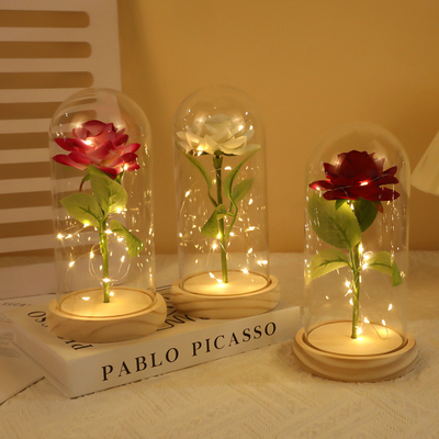 Ein guter Preis. Imitation von Rosen, ewige Blume, Glasdeckel, Muttertag, Valentinstag, Weihnachtsgeschenk Dekoration und Ornamenthersteller Großhandel Online