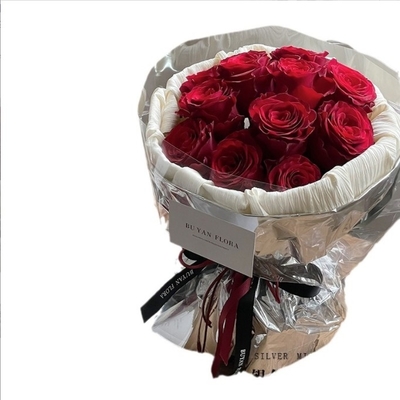 Ein guter Preis. Silbernes Spiegelblumenverpackungspapier, reflektierendes silbernes Lichtpapier, PVC-Zinnfilm, kreative Blumenkunstverpackung Online