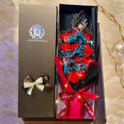 Ein guter Preis. Simulierte ewige Liebe, Geburtstag gefälschte Rose Geschenk-Box, Blumenstrauß, Valentinstag Blume, Liebhaber Rose Online