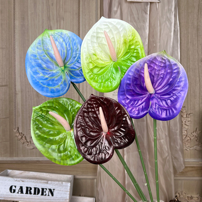 Ein guter Preis. Simulierte Falzkleidung aus roter Palme, hochwertige Hochzeitsblumenprodukte, Wohnzimmerdekorationen, Blumenarrangements, Kunststoffblumen Online