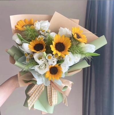 Ein guter Preis. Blütenverpackungspapier, wasserdichtes verdicktes Blütenverpackungspapier, zweiseitiges zweifarbiges Blütenstrauß im koreanischen Stil, Rosenmaterial, Oya-Papier Online