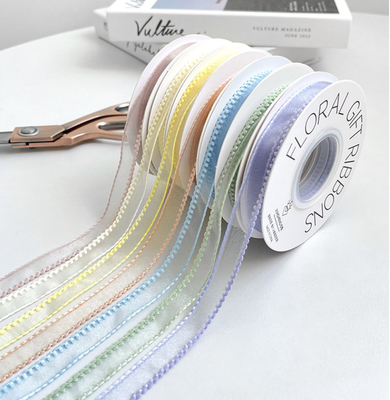 Ein guter Preis. Koreanische Welle Schneebrand Seidenband Blumenverpackung DIY Material Blumenstrauß Bindemittel Erweiterte Dekorationsstreifen Online