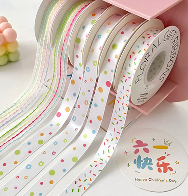 Ein guter Preis. Weiß/Angepasste Farben Internationaler Kindertag Süßigkeiten Kakao Band Blumenstrauß Schleife Blumen Handwerk DIY Material Online