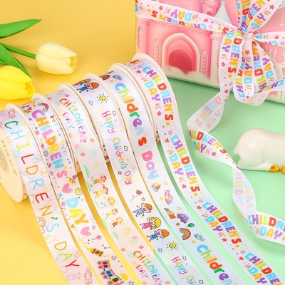 Ein guter Preis. 1215 Kindertag Geburtstag Kuchenband Geschenkbox Gürtel Kindertag bunter Band DIY Handgestecktes Geschenkband Online