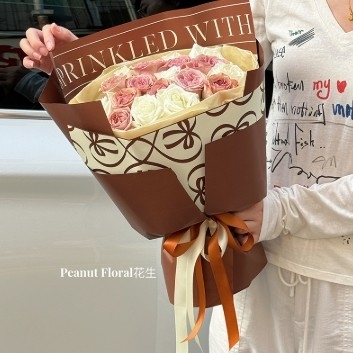 Kroxin Serie Englisch Wasserdicht Floral Blumen Verpackungspapier Versandzeit 30-45 Tage
