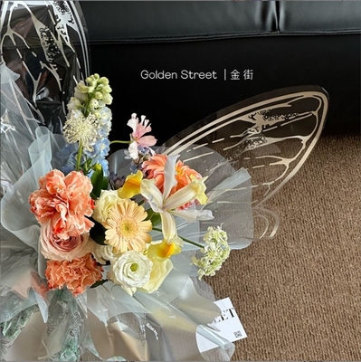 Ein guter Preis. Crystal Butterfly Cellophane Popular Flower Wrapping Paper for Flower Shops Online
