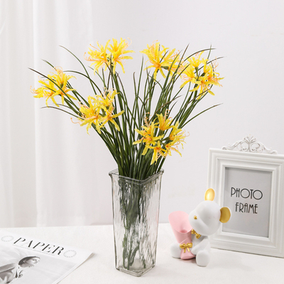 Ein guter Preis. Simulierte Blume, grenzüberschreitender Großhandel des Herstellers, Manzhu Shahua Kunstblume, Begrünungsprojekt für Grünpflanzen, Seidenstrauß, Wind- und Regenorchidee Online