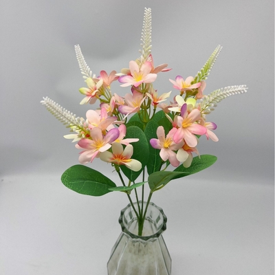5-Fork Simulierte Kleine Wildchrysanthemen Kunststoffblumen Hochzeitsrequisiten Bouquet