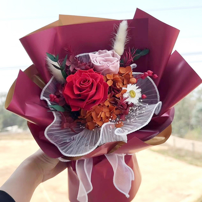 Ein guter Preis. Ewiges Blumenstrauß Blumenstrauß Valentinstagsgeschenk für Freundin Hochwertiges Geburtstagsgeschenk Ewiges Blumenstrauß Fertiges Ornament Online