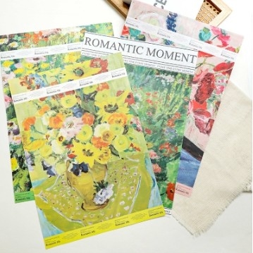 Ein guter Preis. Blumenverpackung Papier romantischer Moment 57*57cm Ölmalerei Atmosphäre Kunst in vielen Farben Online
