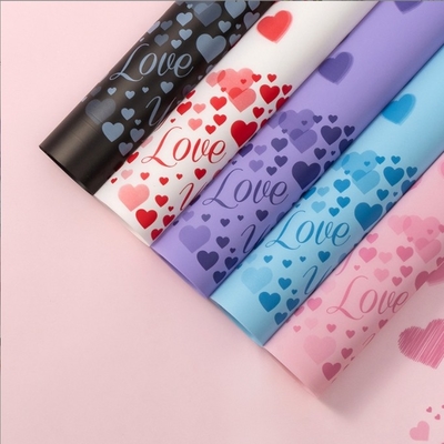 Verdickte wasserdichte Blumengeschäft Geschenkbox Dekoration Valentinstag Blumenkunst Geschenkpapier für LIEBE Mattpapier