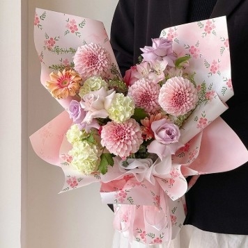 Ein guter Preis. Partysu Frisches Blumenpapier mit Blumenarrangements und Verpackung für frische Blumen 57*57cm Online