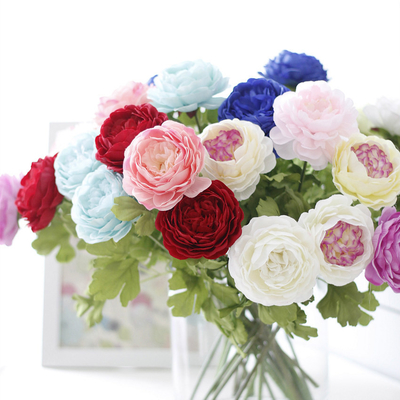 Ein guter Preis. Simulierte Pfingstblume, falsche Blume, Lotusblume, Ozeanpfingstblume, einköpfige Seidenblume, Hochzeitskunstblume Online